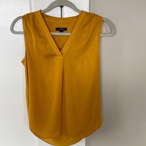 Alfani goldenrod sleeveless blouse